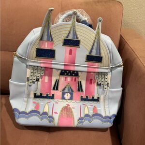Disney Castle Backpack - Pink and Blue